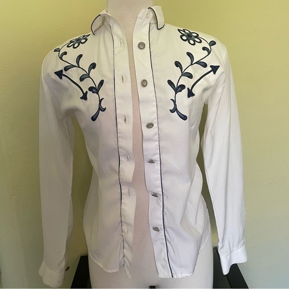 Tops - Vintage Embroidered Button Down​